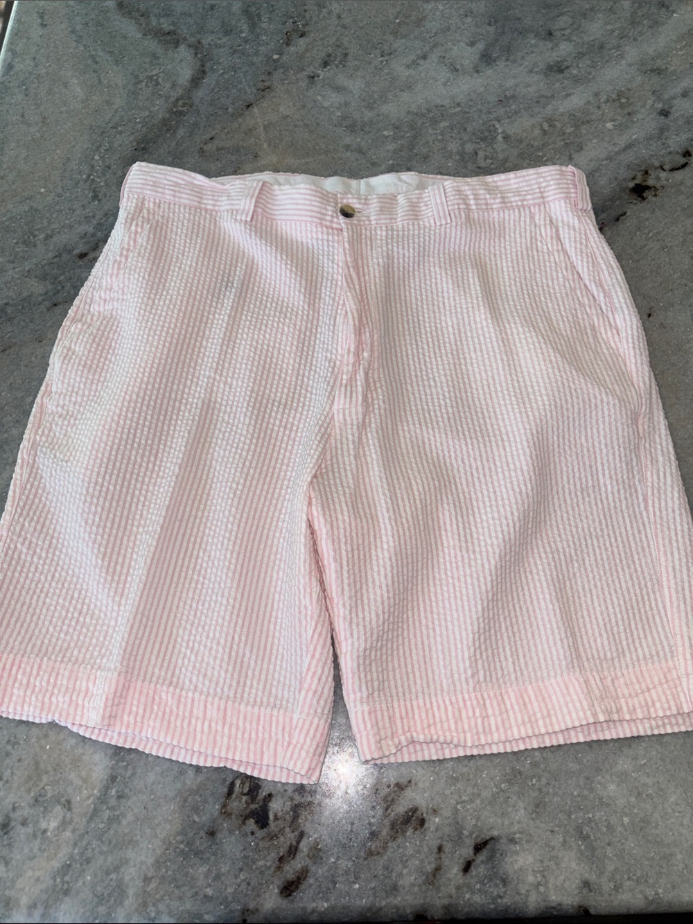 Alan Flusser seersucker shorts, size 38